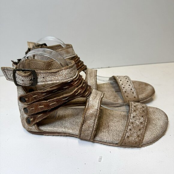 Bed Stu Gladiator Sandals Shoes Womens Size 8 Boho Hippie Festival Rustic - Picture 1 of 9